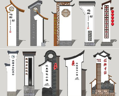 易门美丽乡村标识标牌有哪些分类？